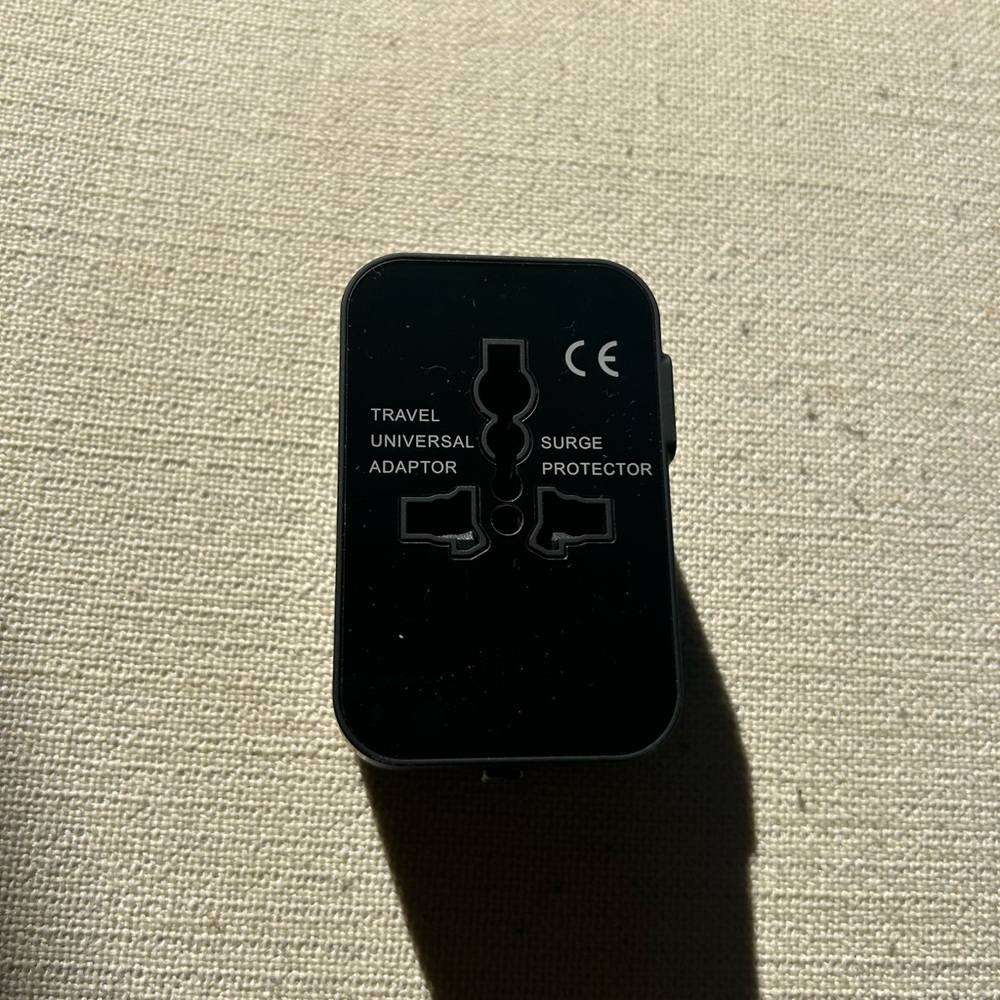 Black Travel Universal Adapter